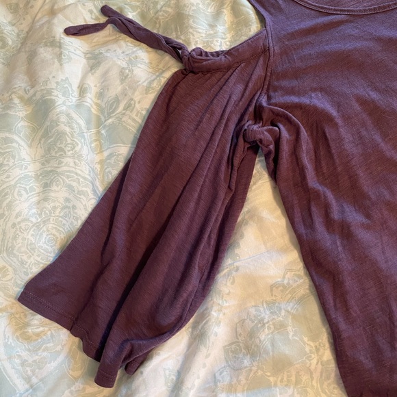 Express Purple Off the Shoulder Top - Picture 6 of 6